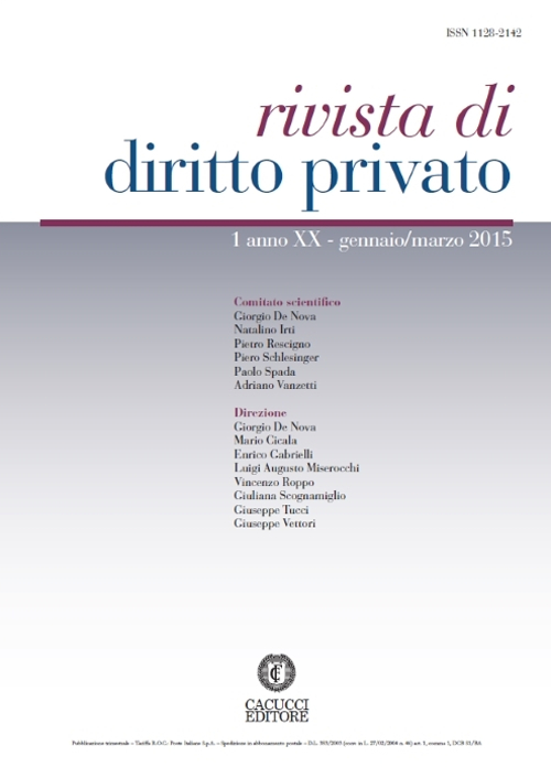 Rivista di diritto privato. Vol. 1