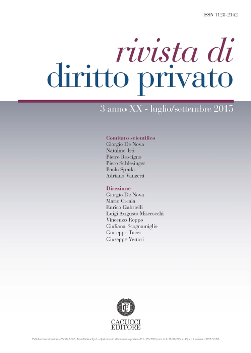 Rivista di diritto privato. Vol. 3
