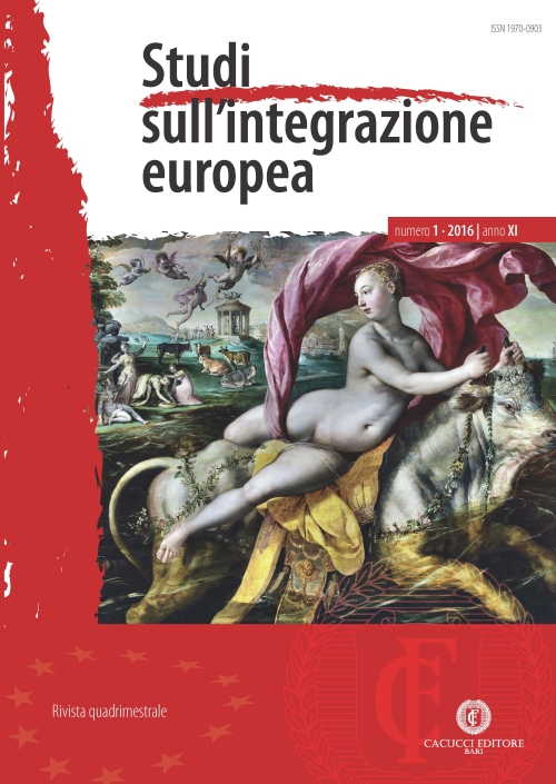 Studi sull'integrazione europea. Vol. 1