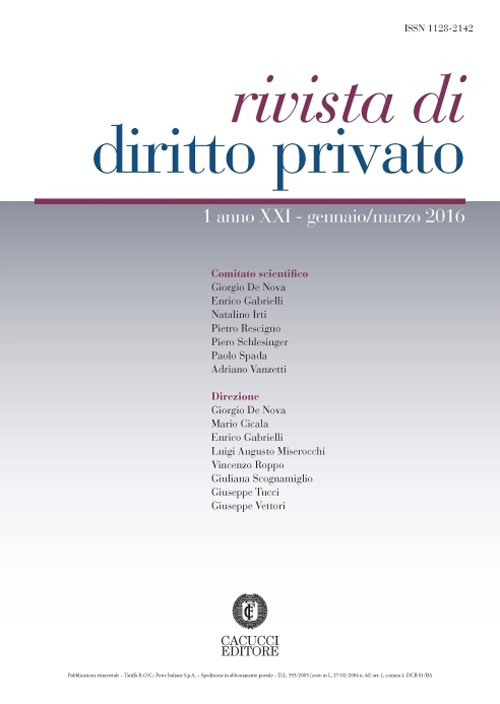 Rivista di diritto privato. Vol. 1