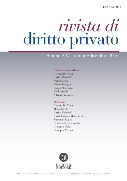 Rivista di diritto privato. Vol. 4