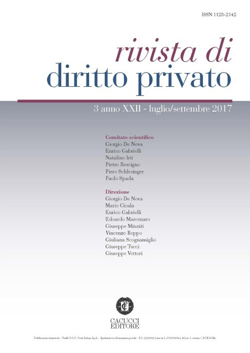 Rivista di diritto privato. Vol. 3