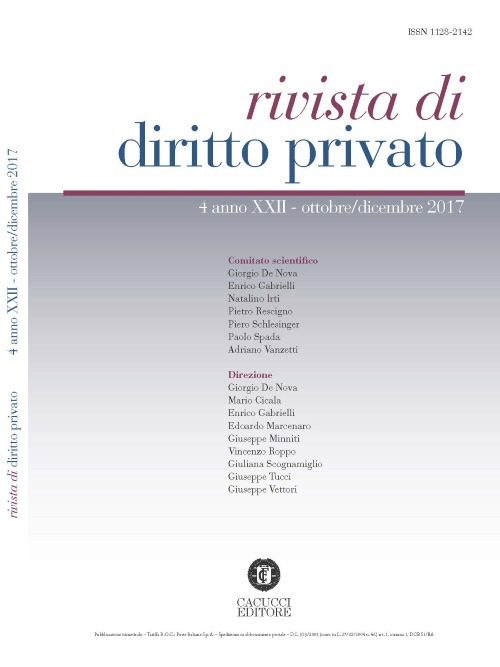 Rivista di diritto privato. Vol. 4: Ottobre-dicembre