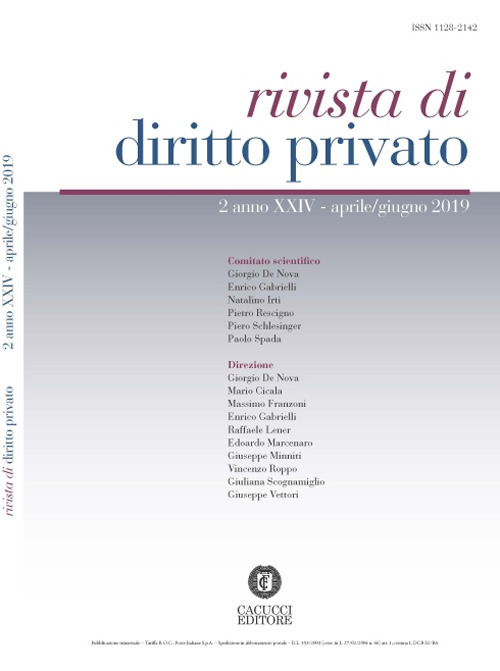 Rivista di diritto privato. Vol. 2: Aprile-giugno