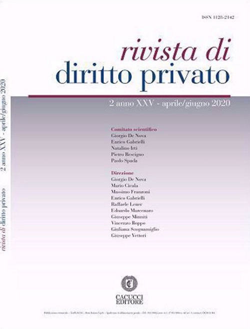 Rivista di diritto privato. Vol. 2: Aprile-giugno