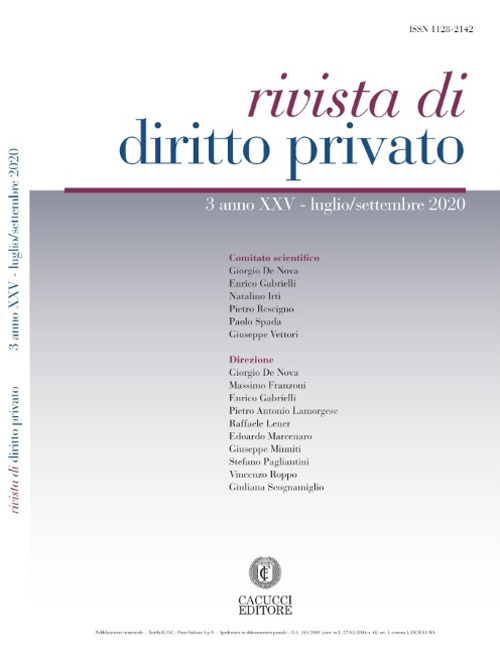 Rivista di diritto privato. Vol. 3: Luglio-settembre