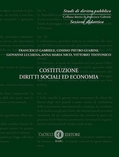 Costituzione diritti sociali ed economia