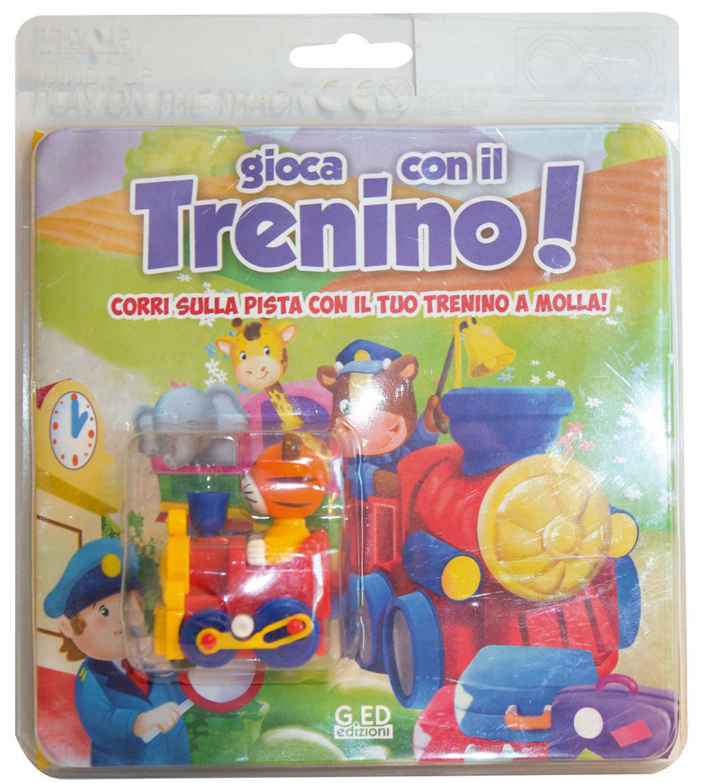 Gioca con il trenino! Corri sulla pista con il tuo trenino a molla!