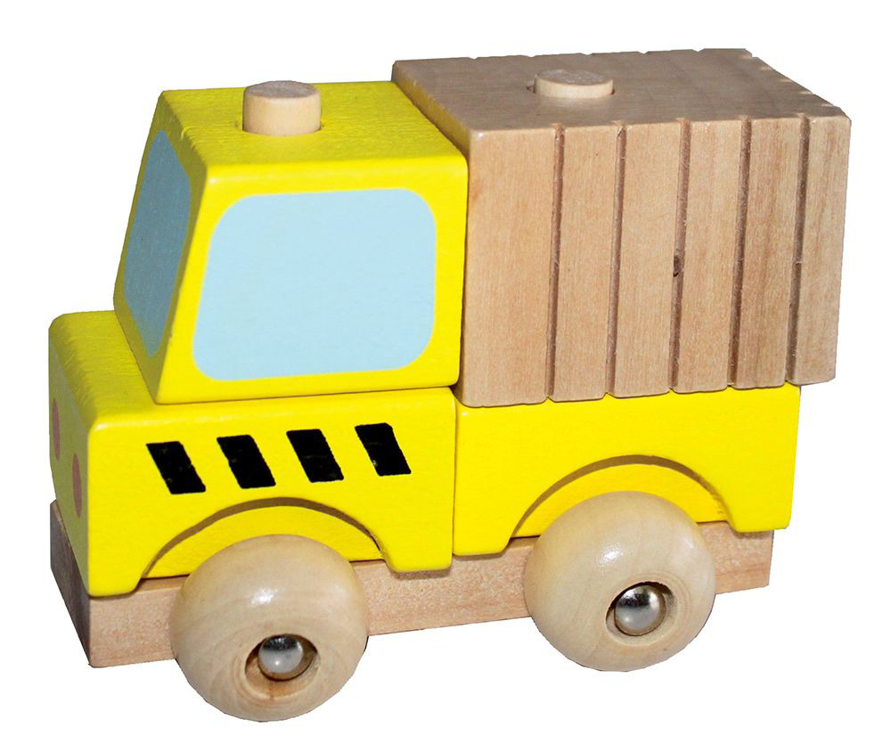 Camion. Mezzi in legno smonta e rimonta