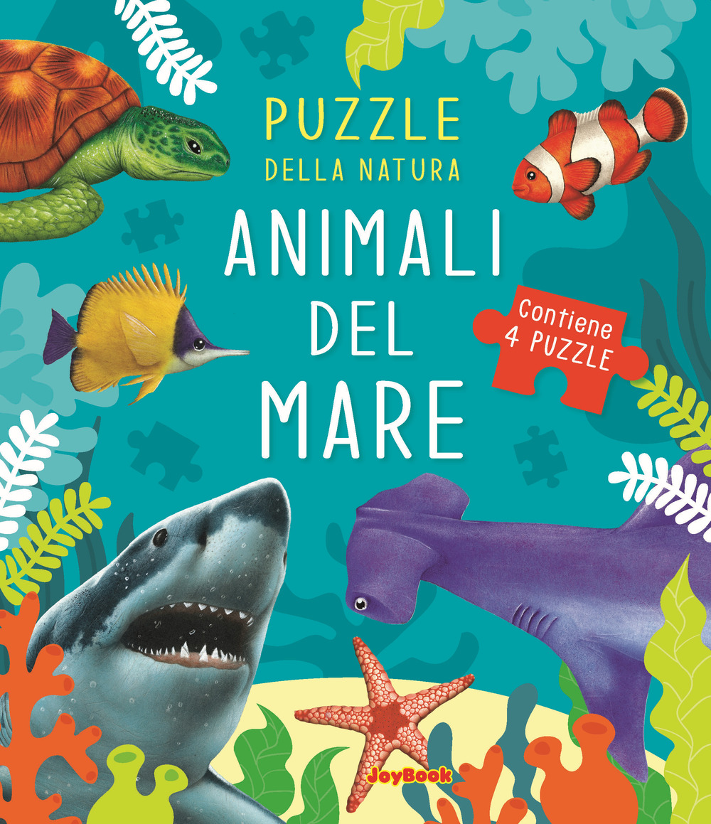 Animali del mare. Puzzle della natura. Libro puzzle