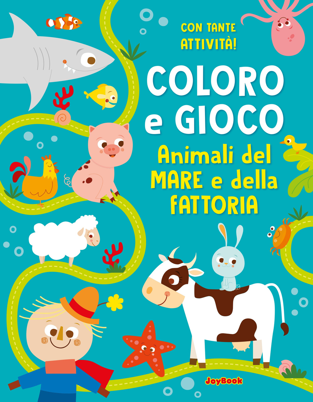 Animali del mare e della fattoria. Coloro e gioco