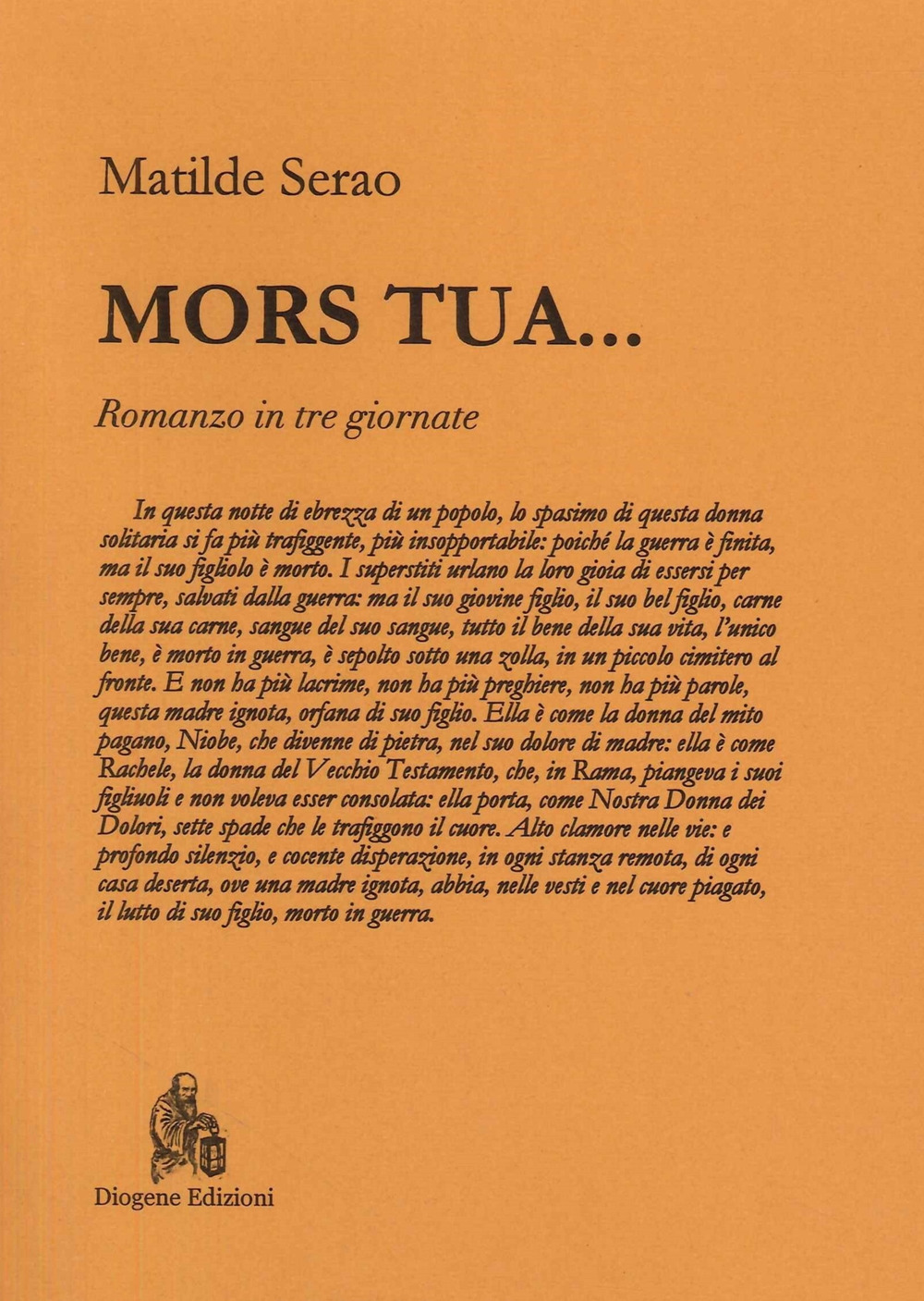 Mors tua... Romanzo in tre giornate