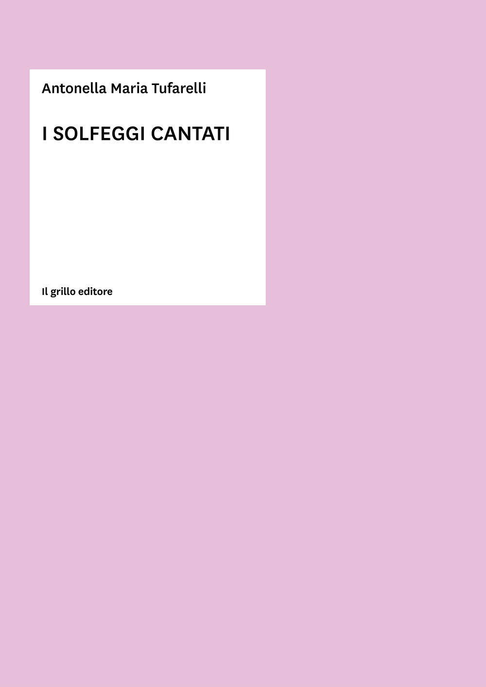 I solfeggi cantati