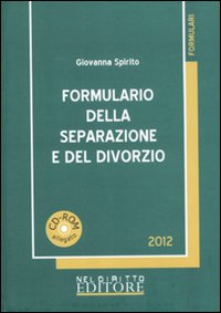 Formulario della seprazione e del divorzio