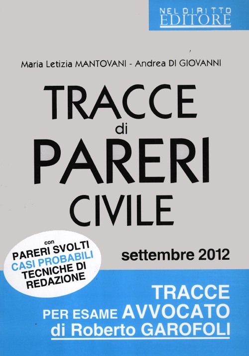 Tracce di pareri civile