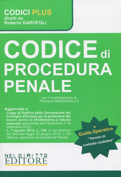 Codice di procedura penale-Termini di custodia cautelare