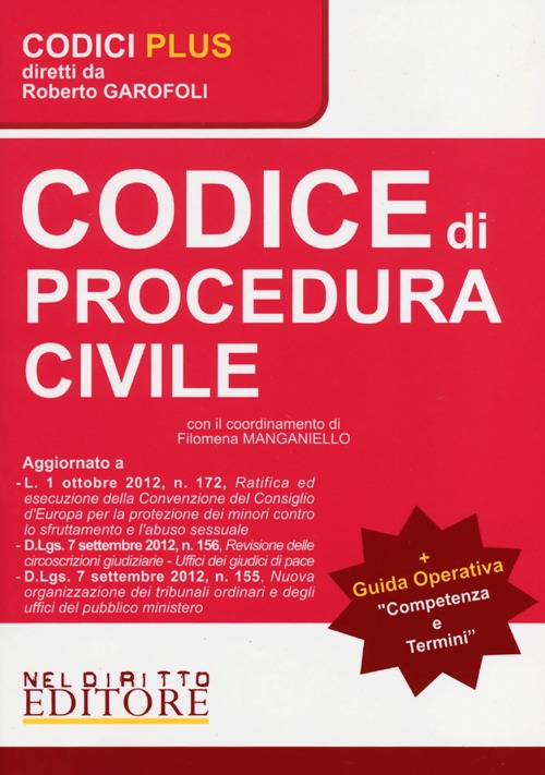 Codice di procedura civile-Competenza e termini