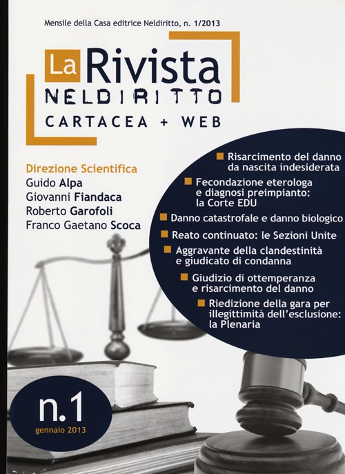 La rivista di Neldiritto. Vol. 1