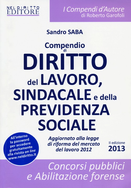 Compendio di diritto del lavoro sindacale e della previdenza sociale