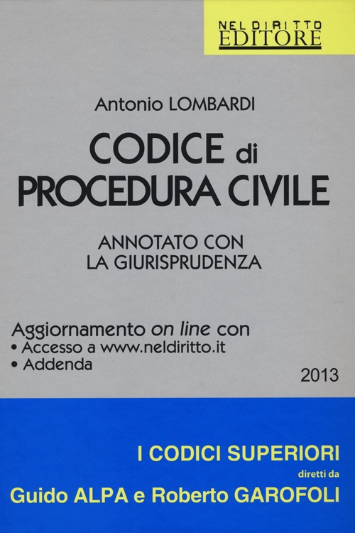 Codice di procedura civile. Annotato con la giurisprudenza