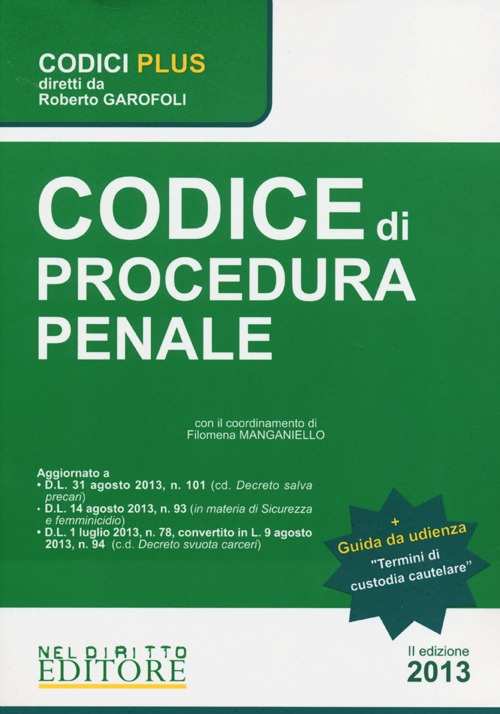 Codice di procedura penale-Termini di custodia cautelare