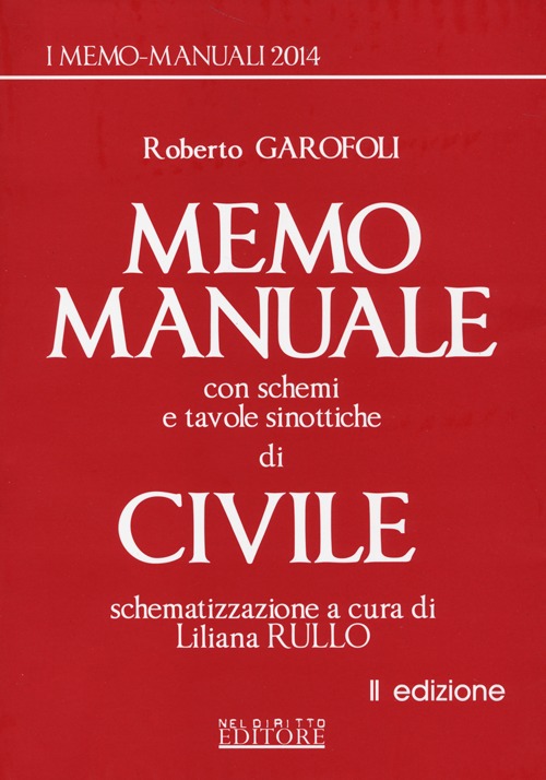 Memo manuale civile con schemi e tavole sinottiche