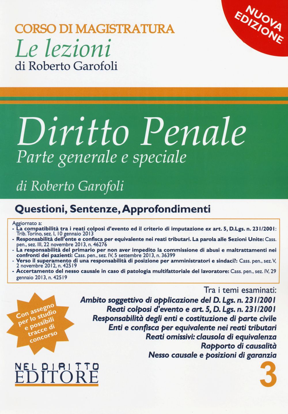 Diritto penale. Parte generale e speciale. Vol. 3