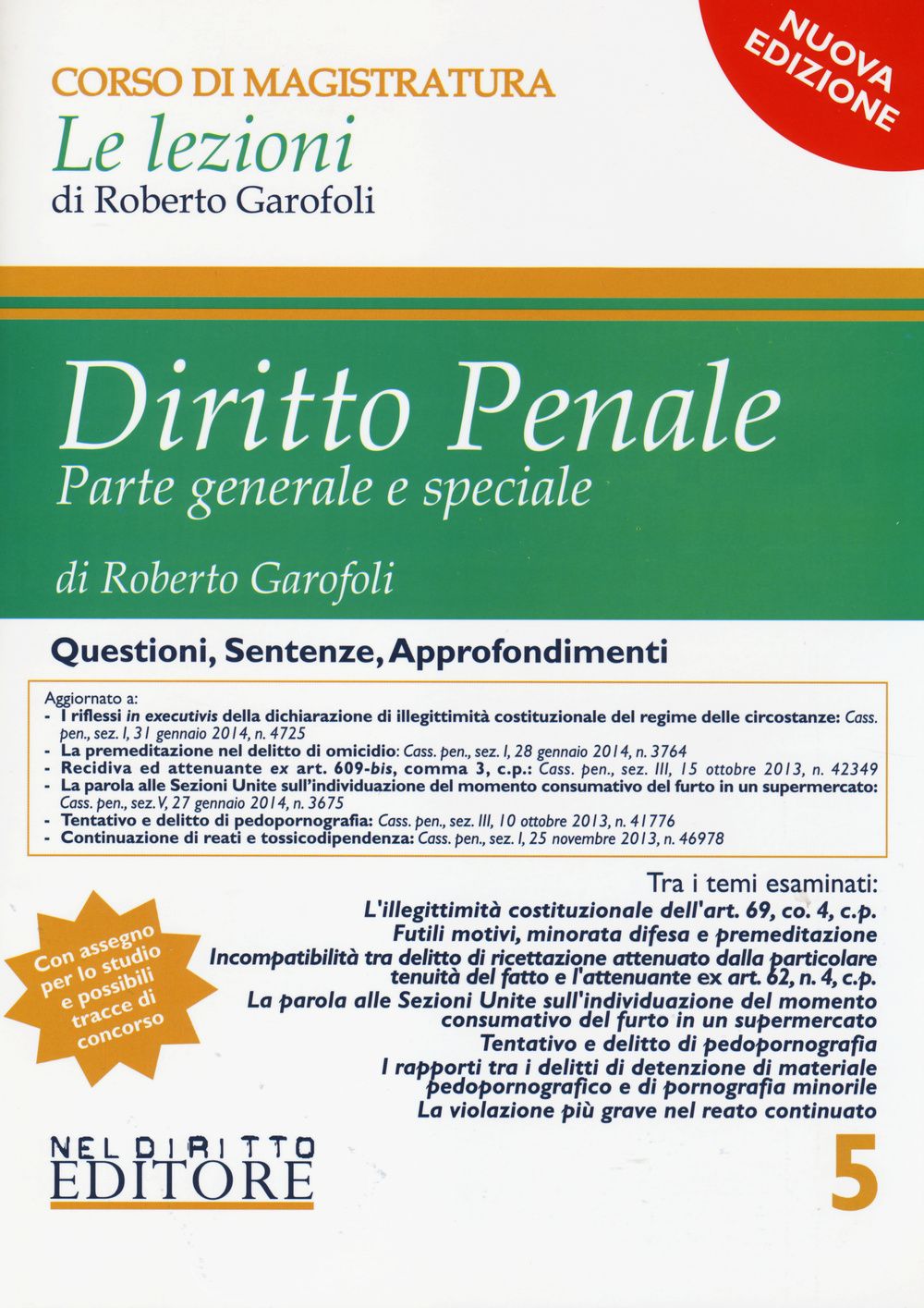 Diritto penale. Parte generale e speciale. Vol. 5