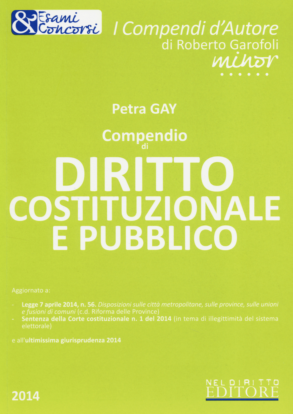 Compendio di dirito costituzionale e pubblico