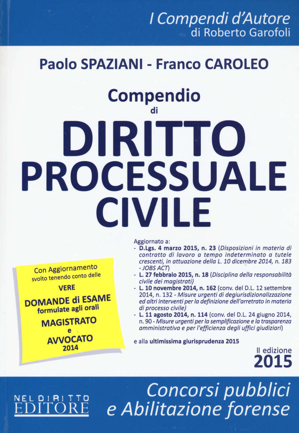 Compendio di diritto processuale civile