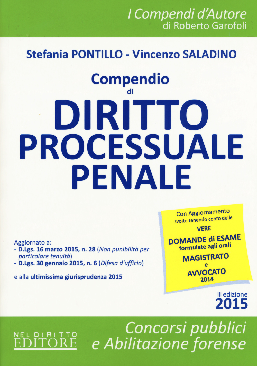 Compendio di diritto processuale penale