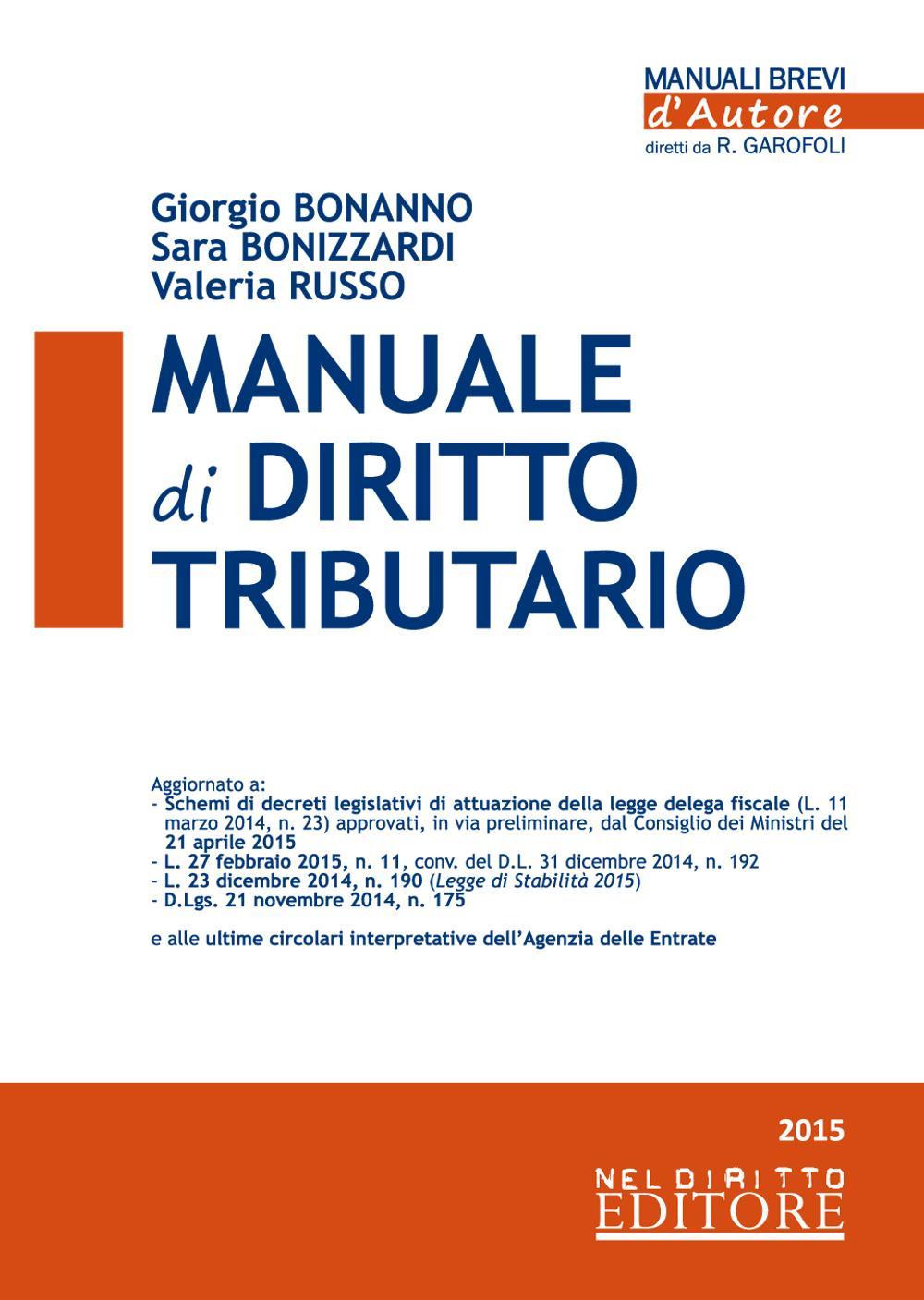 Manuale di diritto tributario