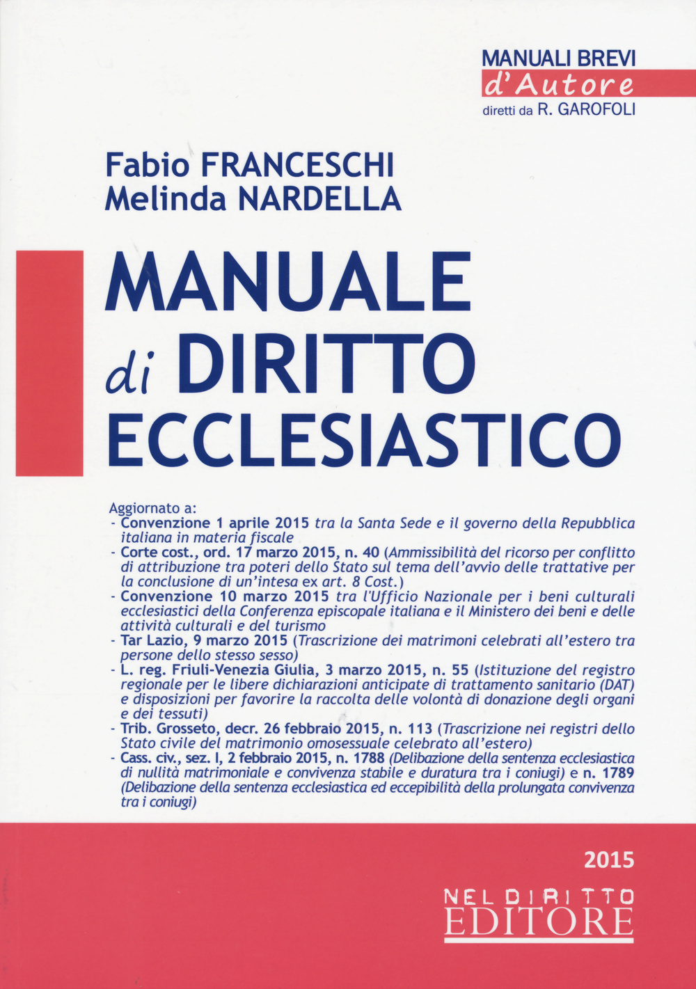 Manuale di diritto ecclesiastico