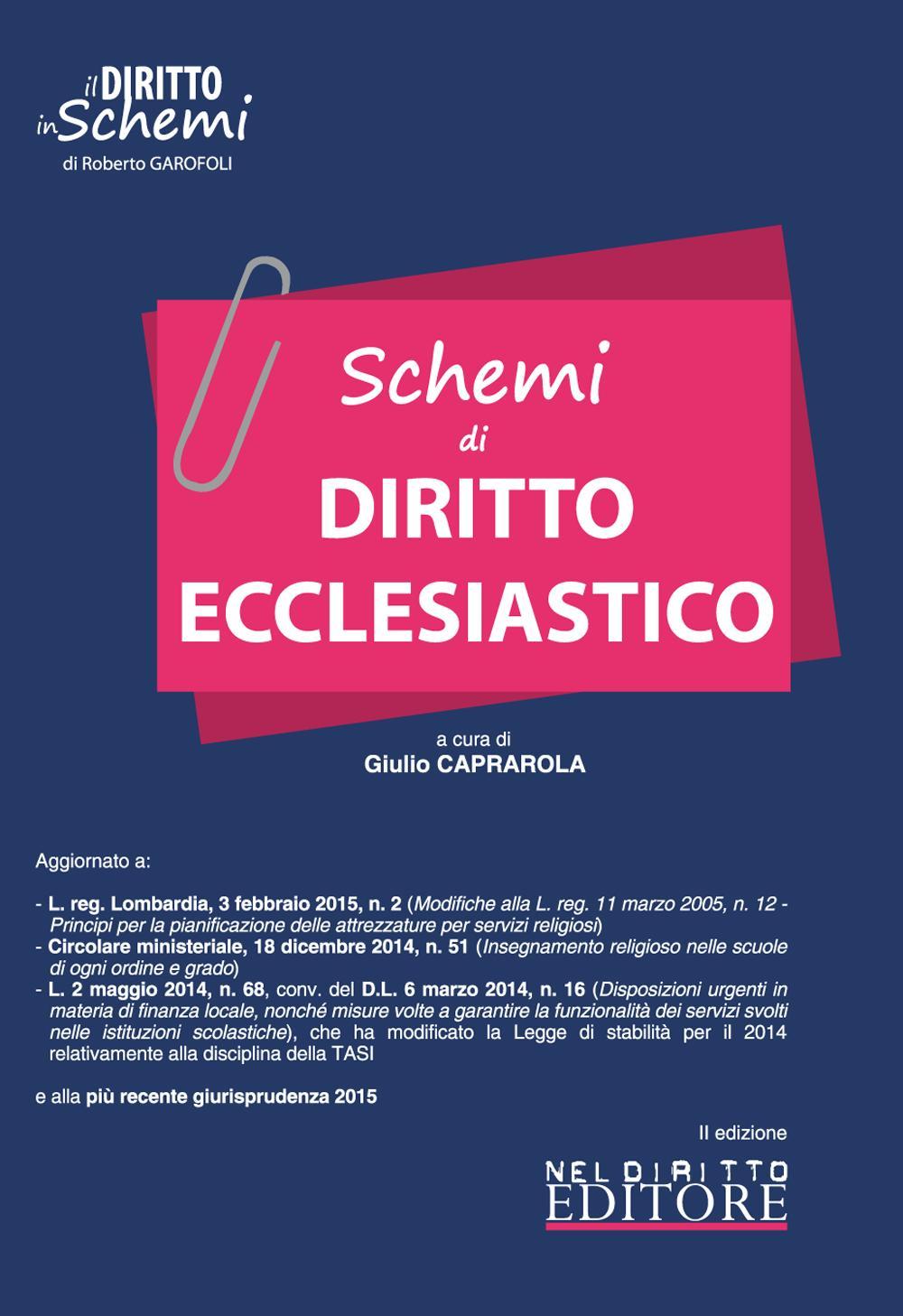 Schemi di diritto ecclesiastico