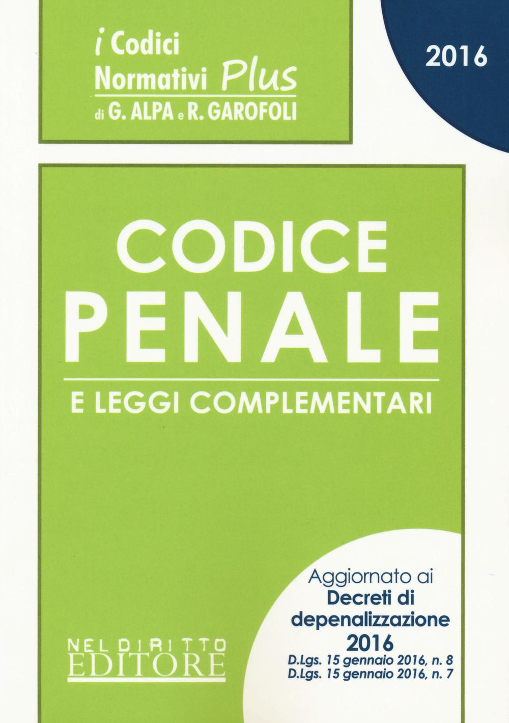Codice penale e leggi complementari
