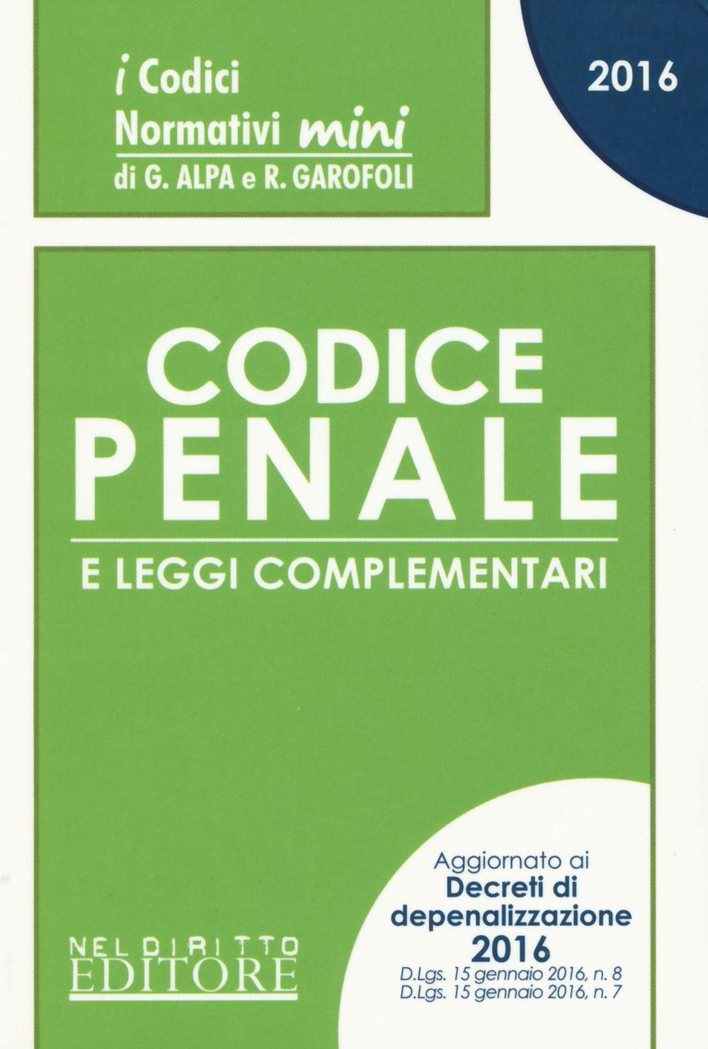 Codice penale e leggi complentari