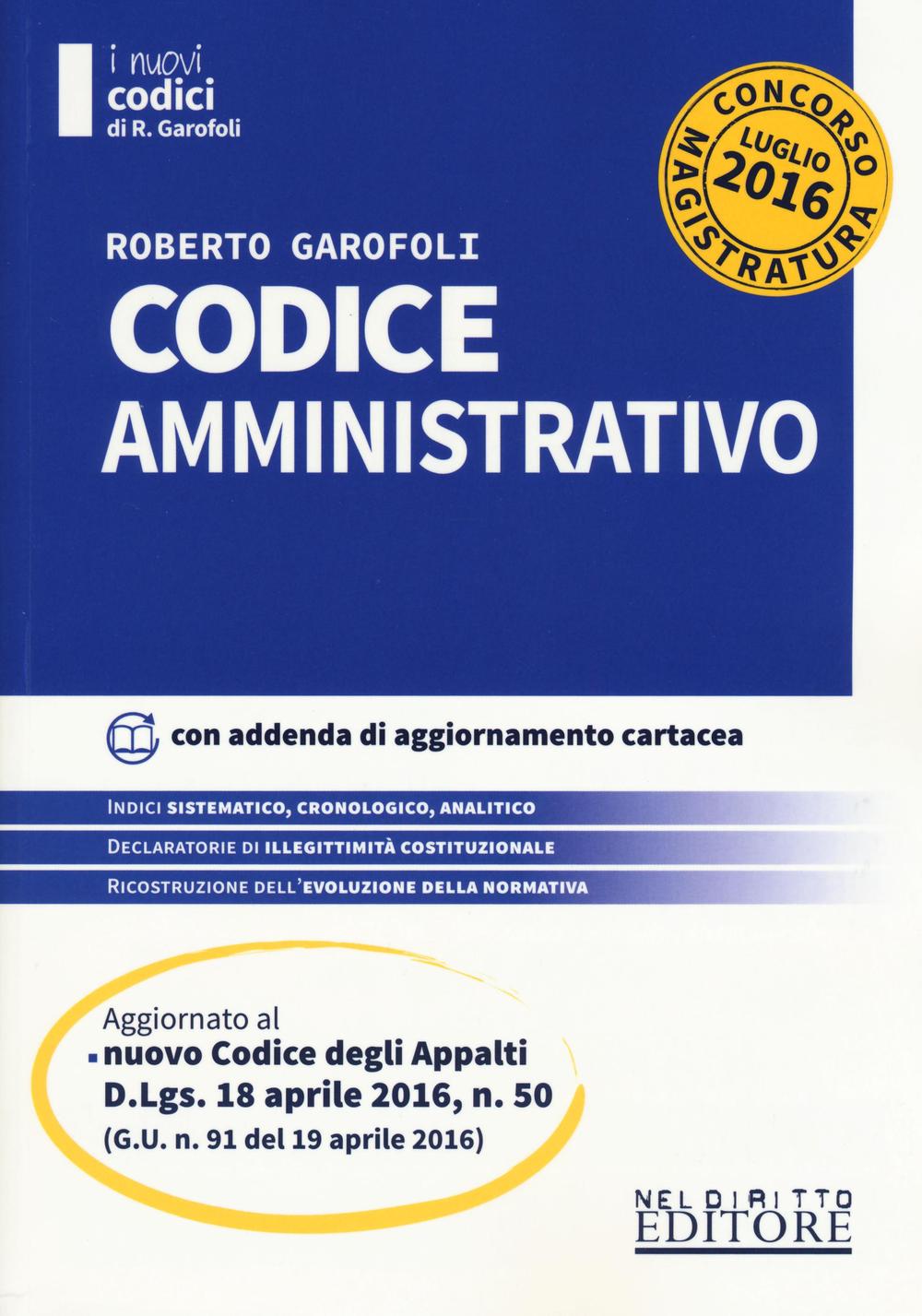 Codice amministrativo. Concorso magistratura