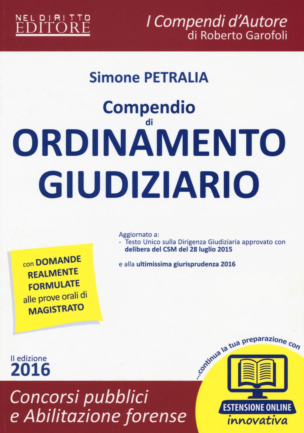 Compendio di ordinamento giudiziario