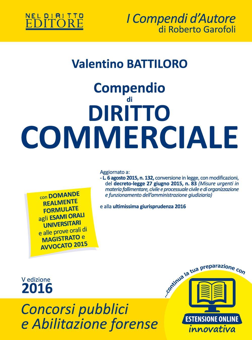 Compendio di diritto commerciale