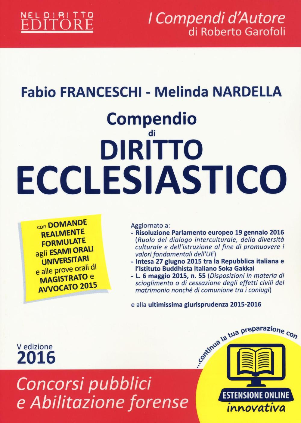 Compendio di diritto ecclesiastico