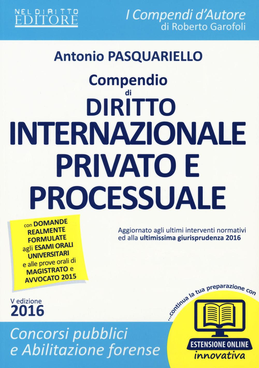 Compendio di diritto internazionale privato e processuale