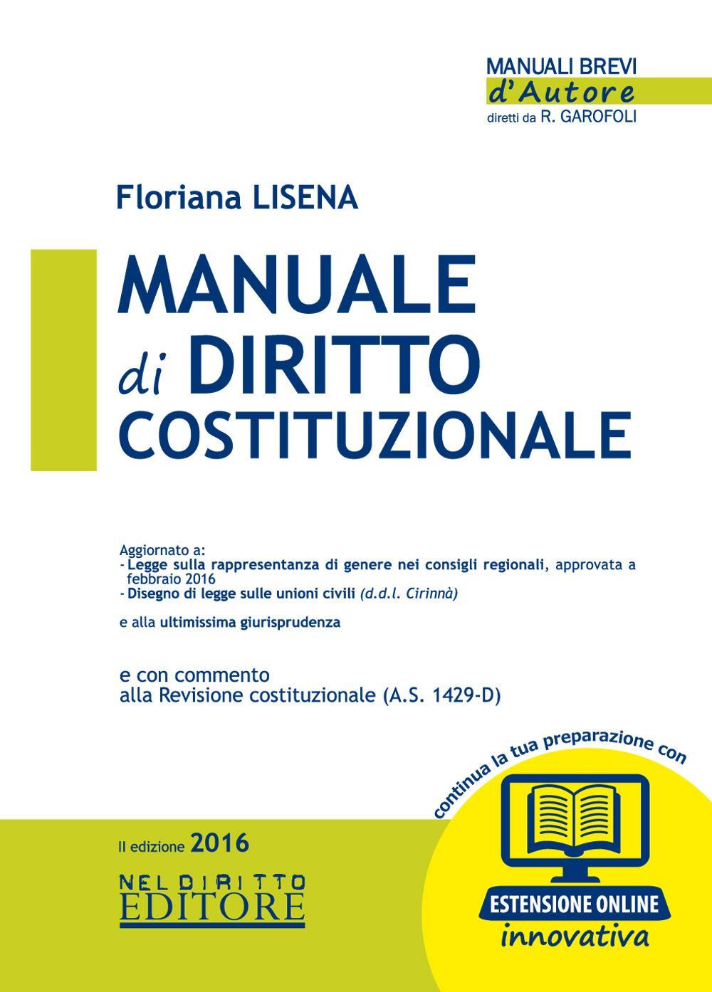 Manuale di diritto costituzionale