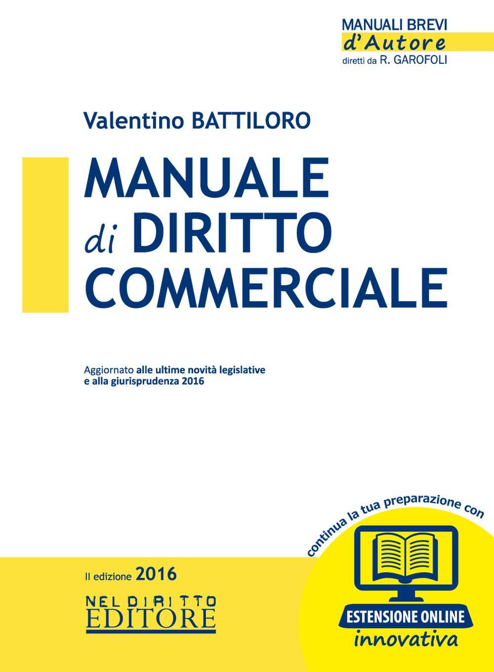 Manuale di diritto commerciale