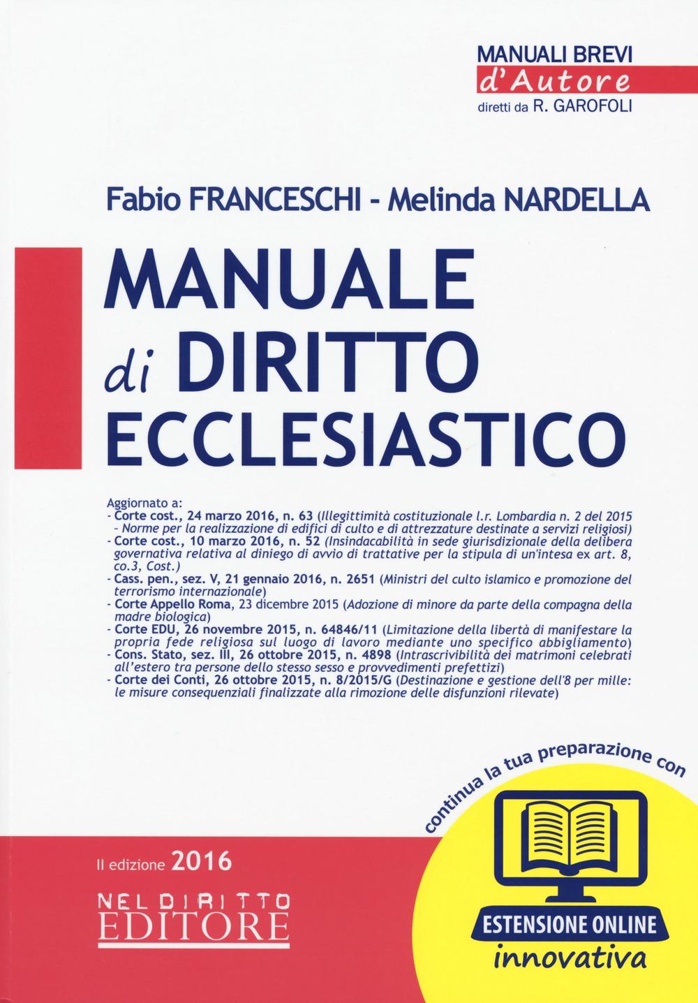 Manuale di diritto canonico