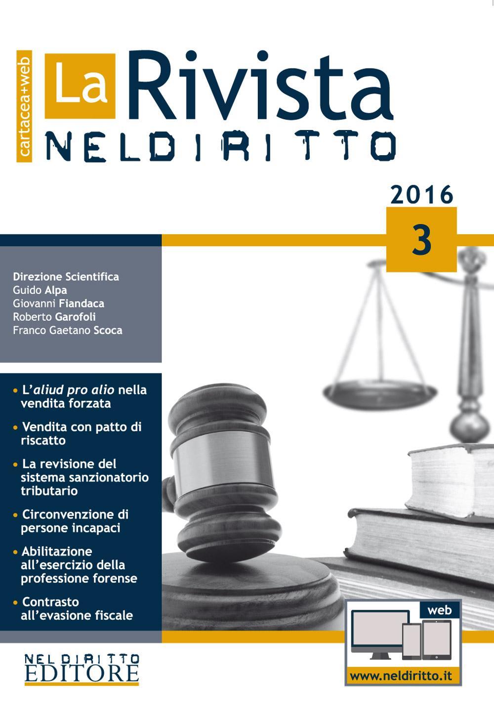 La rivista di Neldiritto. Vol. 3