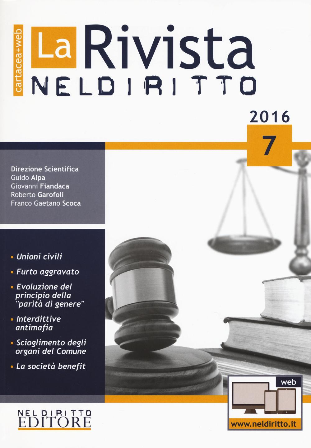 La rivista di Neldiritto. Vol. 7