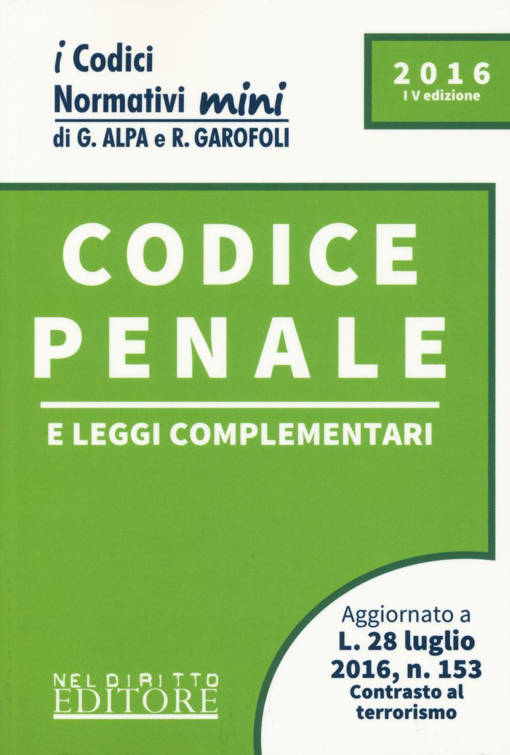 Codice penale e leggi complementari