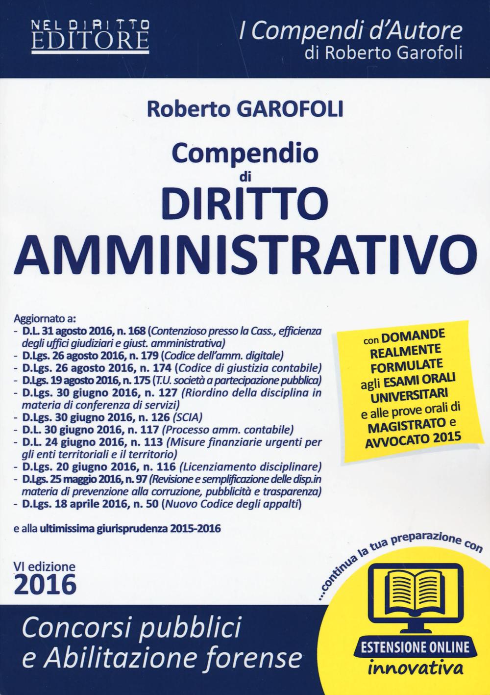Compendio di diritto amministrativo