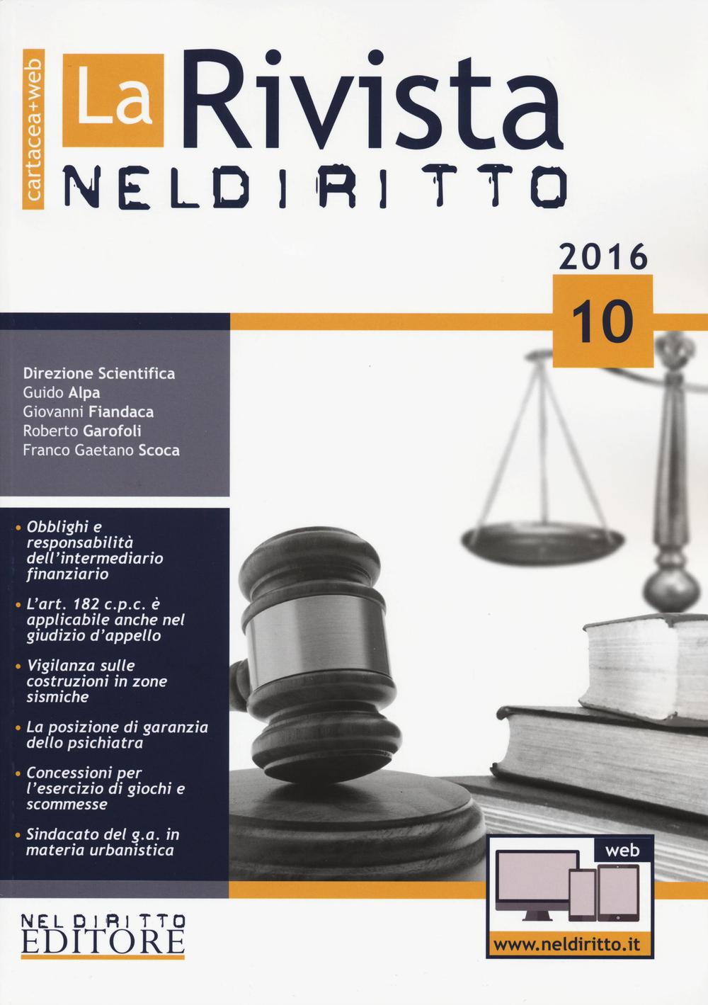 La rivista di Neldiritto. Vol. 10