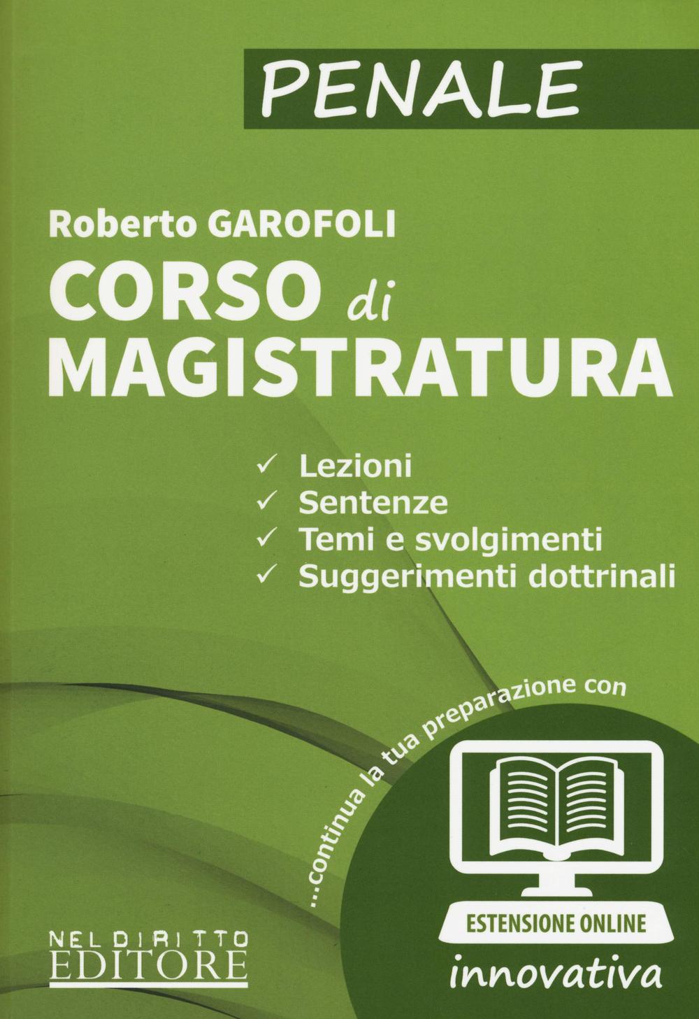 Corso di magistratura. Penale